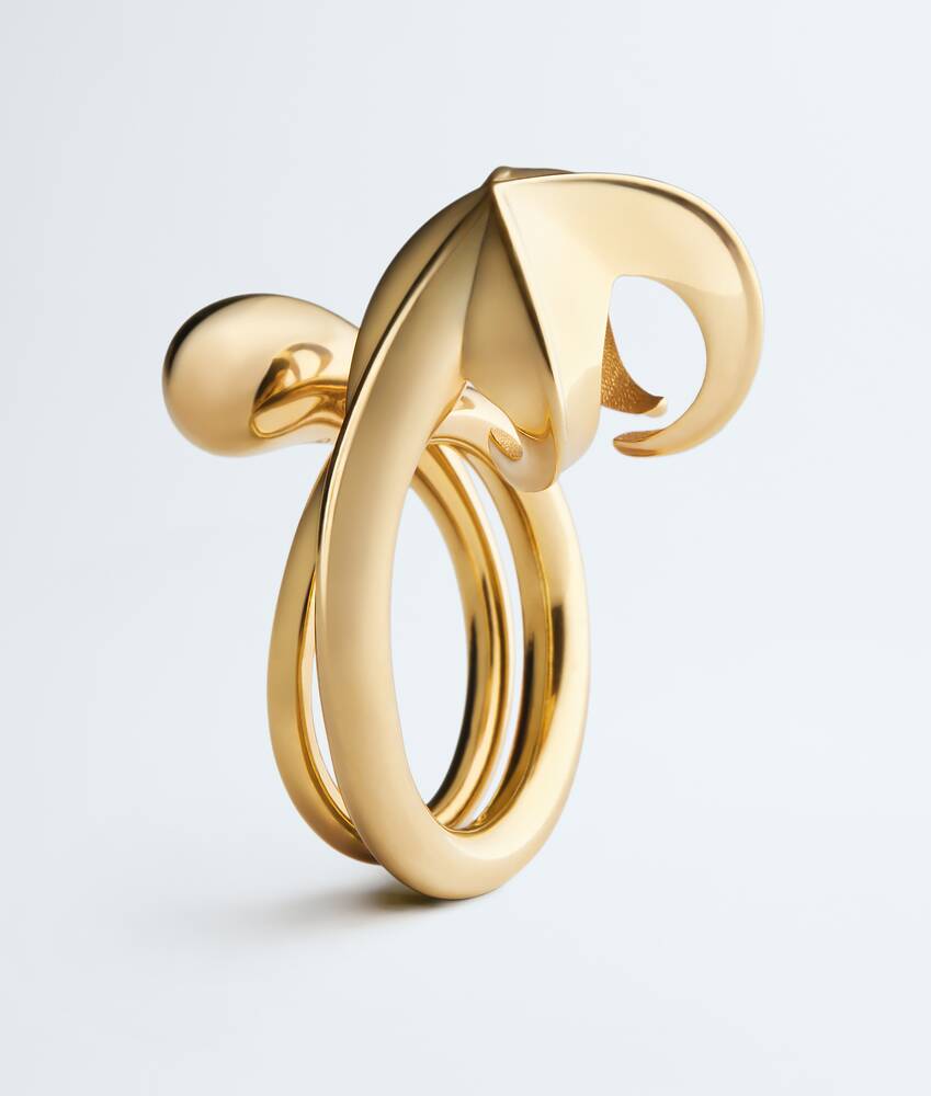 Ela's Anel Drop em Yellow gold Bottega Veneta Brasil PT - Image 4