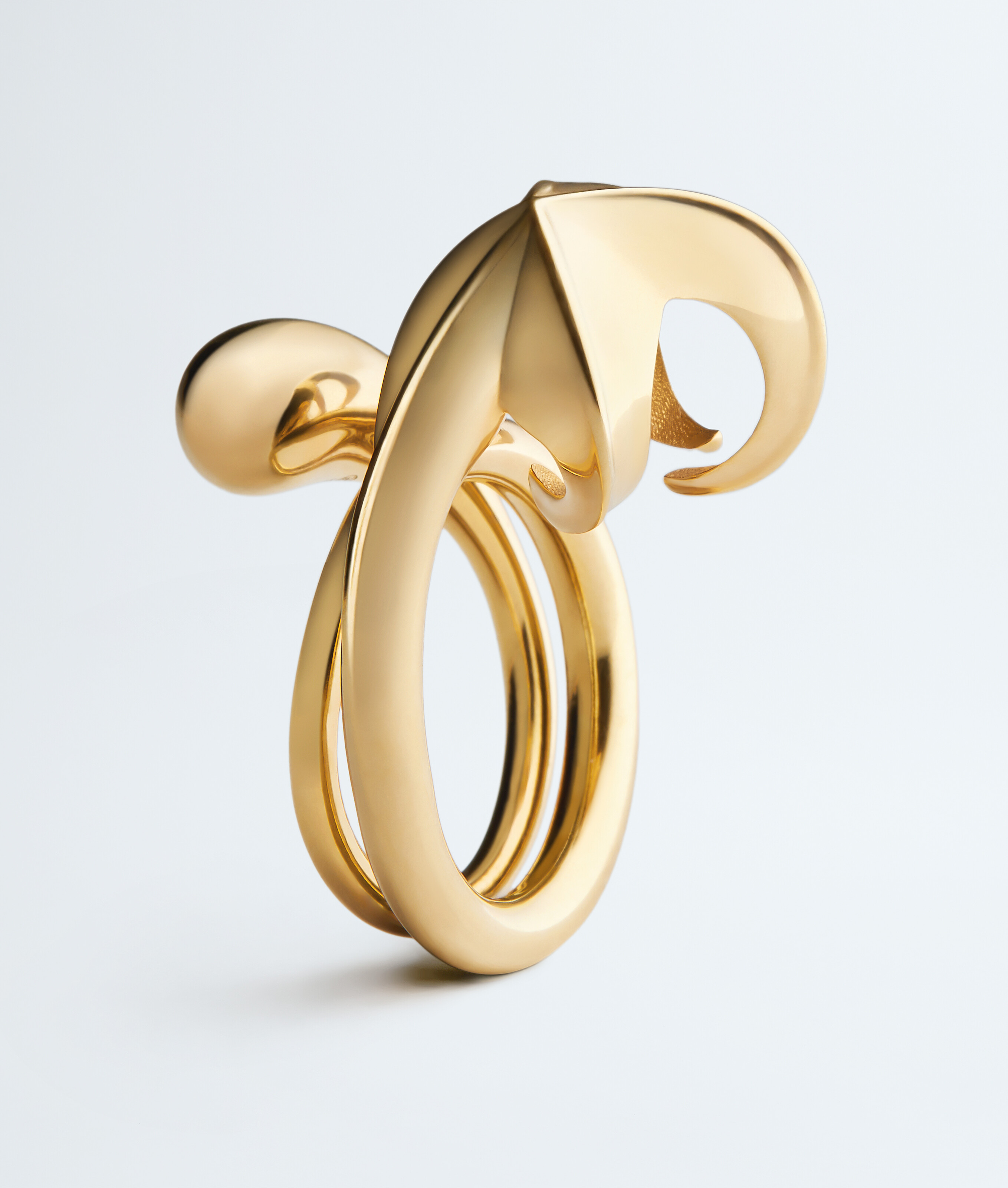 Women's Drop Ring in Yellow gold Bottega Veneta Finland EN - Image 4