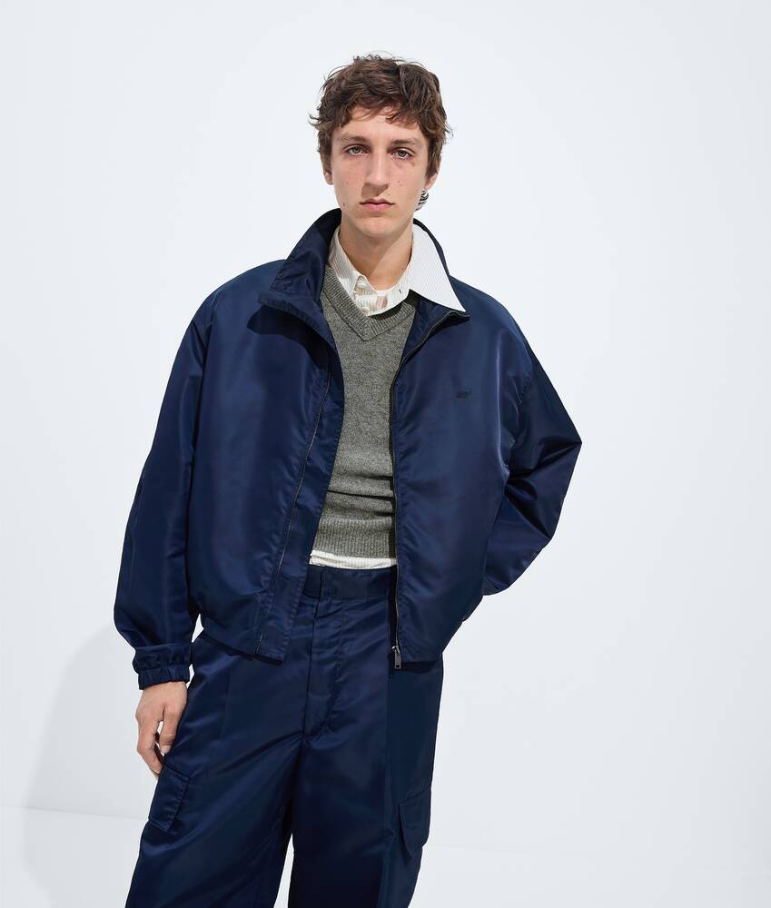 Men's Satin Nylon Blouson in Navy Bottega Veneta Canada EN - Image 4