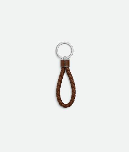 Men's Intreccio Key Ring in Nocciola Bottega Veneta United States EN - Image 2