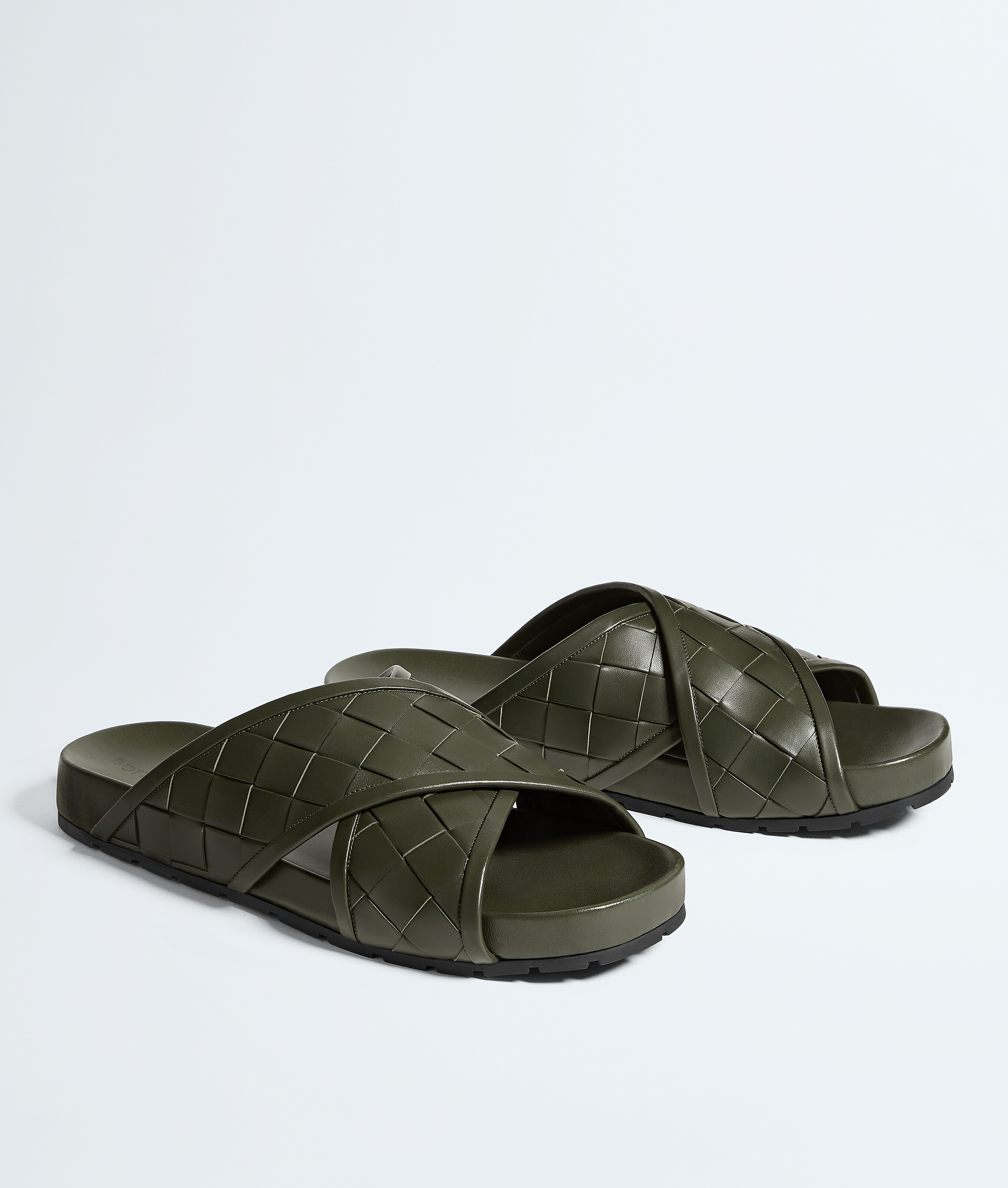 Men's Tarik Sandal in Bark green Bottega Veneta Luxembourg EN - Image 3