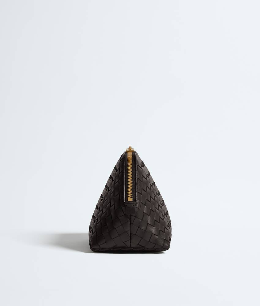 Medium Cosmetic Pouch in Espresso Bottega Veneta United States EN - Image 3