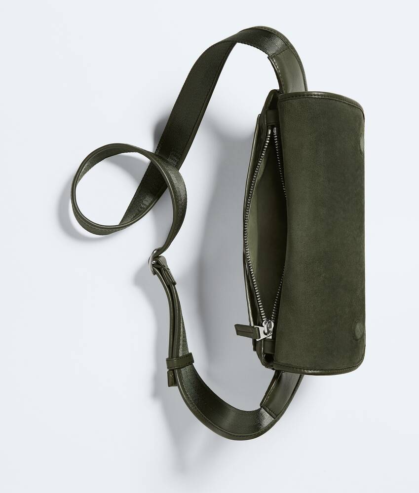 Men's Veneto Belt Bag in Bark green Bottega Veneta Italy EN - Image 4