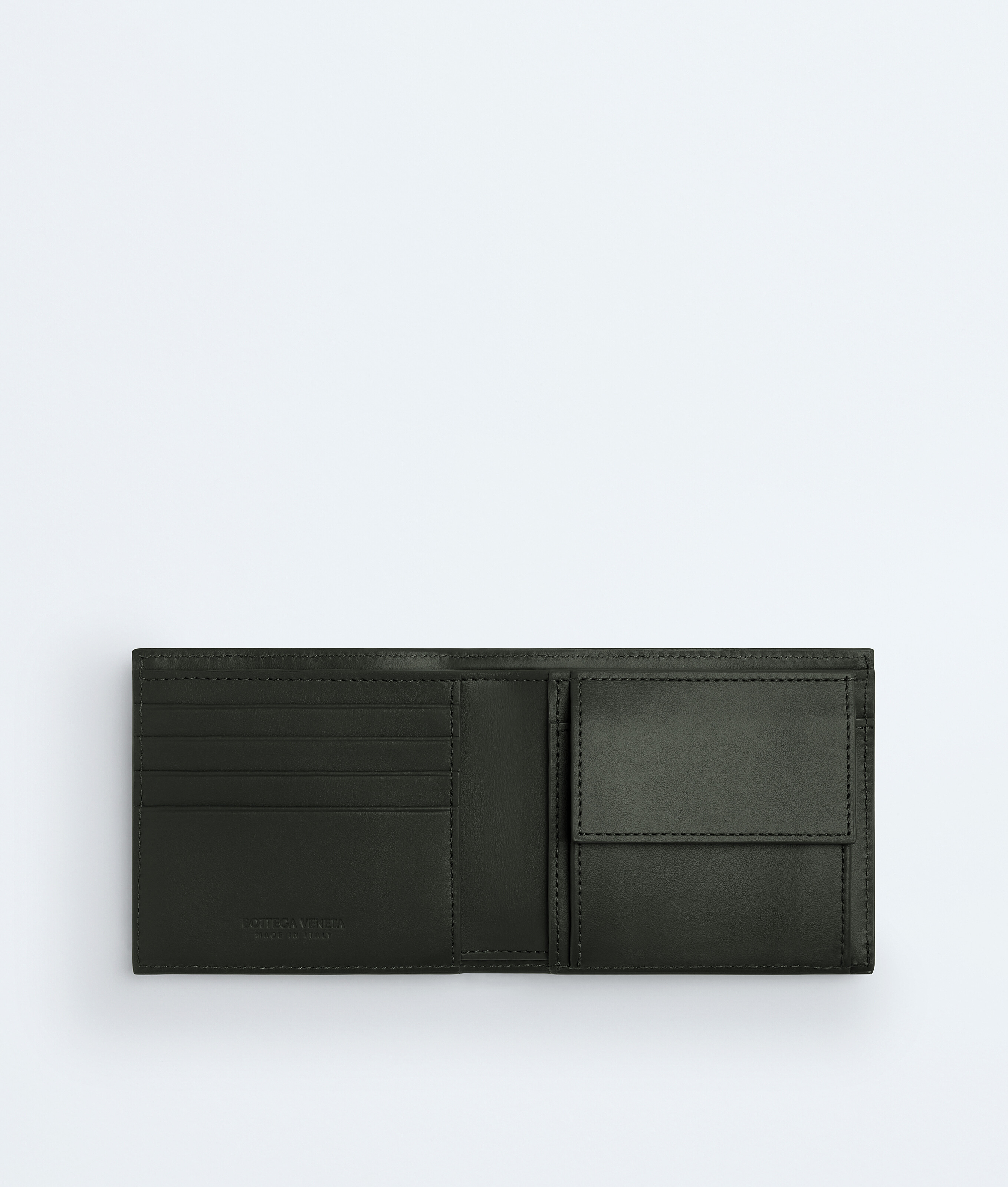 Intrecciato Bi-Fold Portemonnaie Mit Münzfach für Herren in Dark green Bottega Veneta Deutschland DE - Image 2