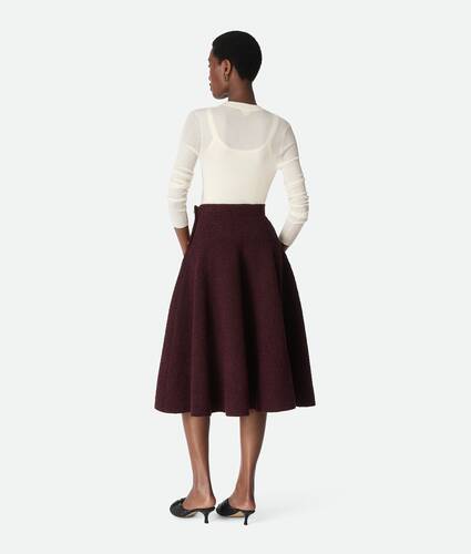 Wool Bouclé Skirt
