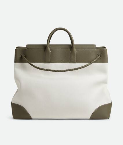 加大号Andiamo旅行包 为 男士 在 自然色/柏树绿 Bottega Veneta 新加坡 ZH - Image 5