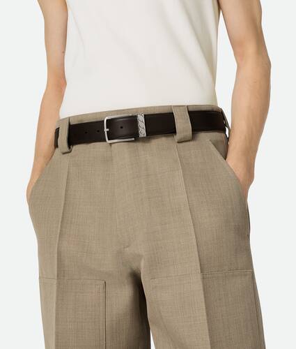 Men's Intreccio Loop Belt in Fondant Bottega Veneta Lithuania EN - Image 2