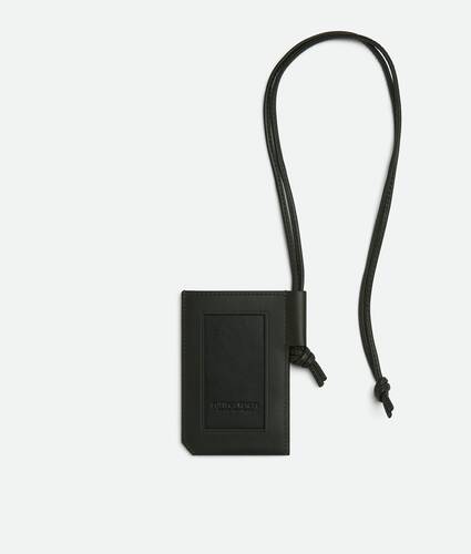 Men's Intrecciato Piccolo Badge Holder in Dark green Bottega Veneta Romania EN - Image 3