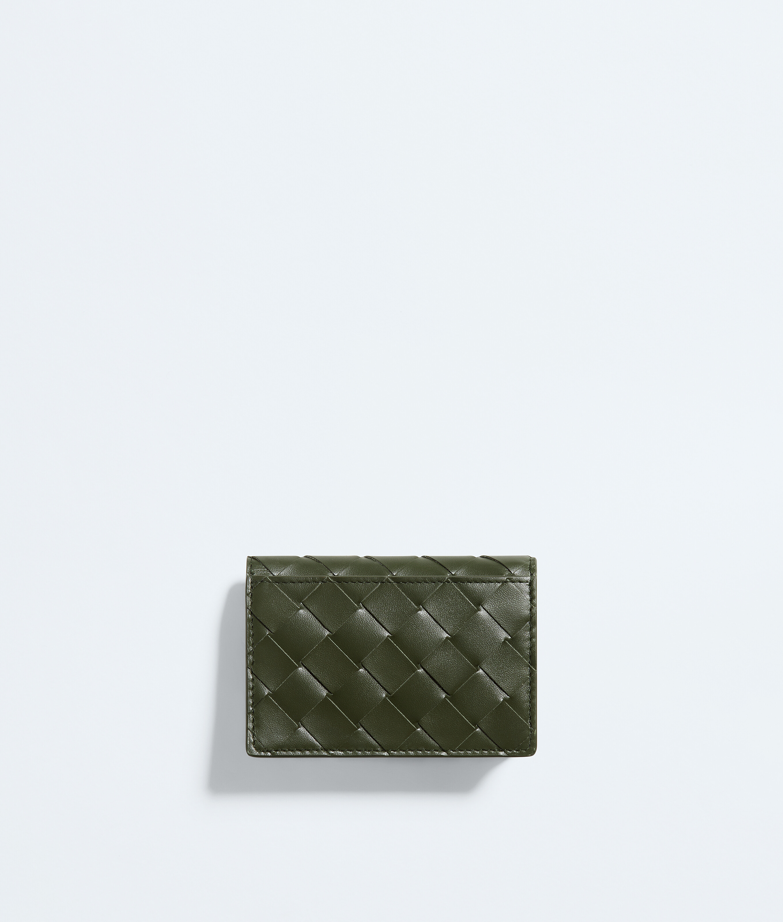 Men's Intrecciato Business Card Case in Green tweed/mineral Bottega Veneta Macao SAR China EN - Image 3