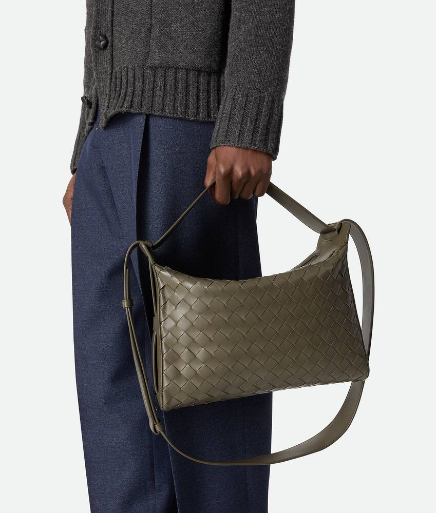 Intrecciato编织Tribeca手提包 为 男士 在 柏树绿 Bottega Veneta 新加坡 ZH - Image 6