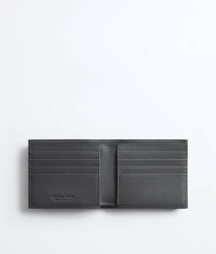 Men's Intrecciato Bi-Fold Wallet in Obsidian gray/radar Bottega Veneta Cyprus EN - Image 2