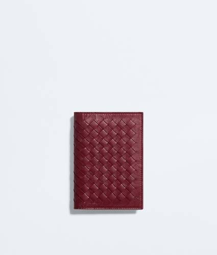 Men's Woven Mycelium Passport Case in Lava red Bottega Veneta Zimbabwe EN - Image 1