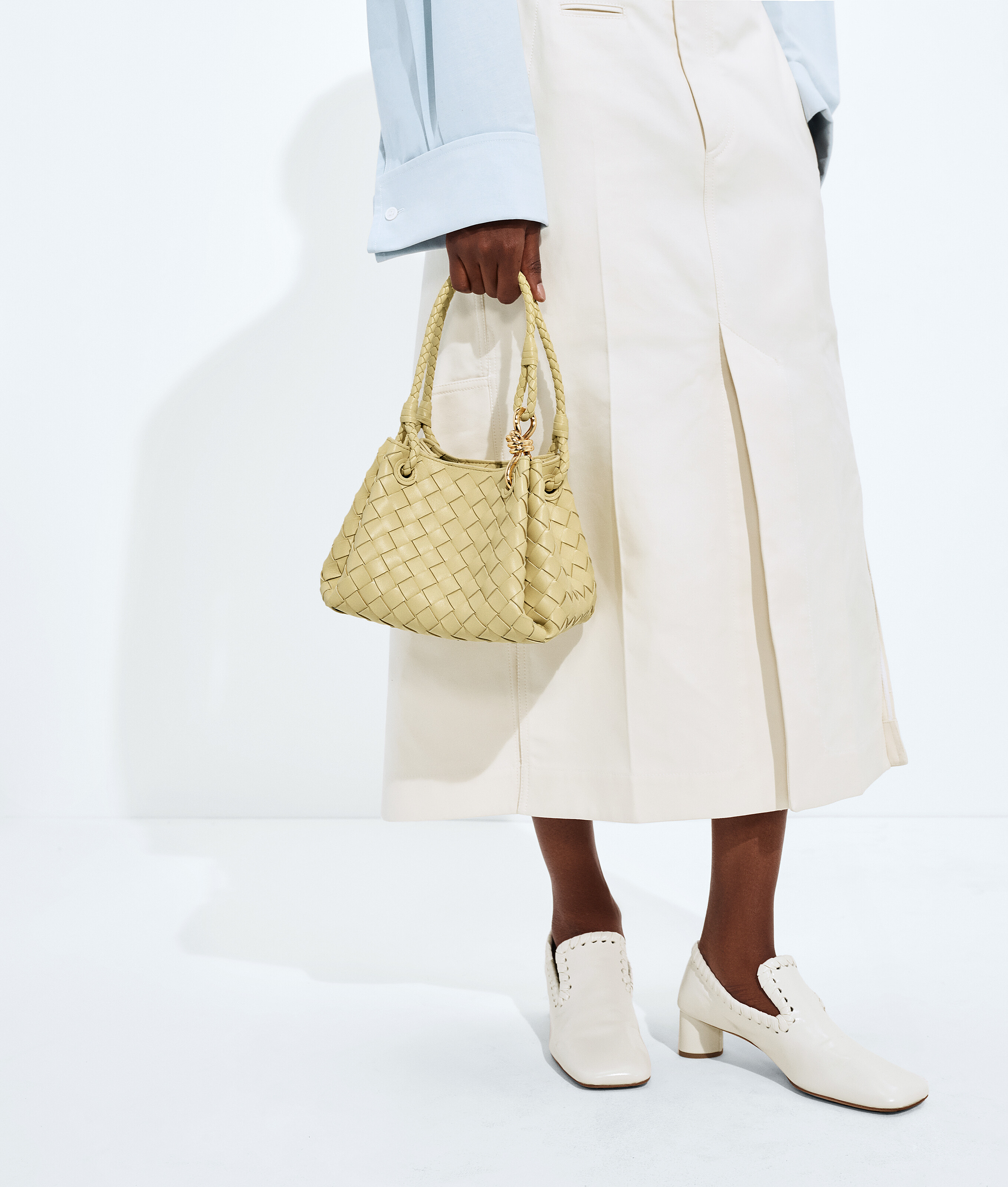 Women's Small Parachute in Butter yellow Bottega Veneta Latvia EN - Image 6