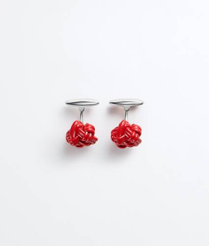 Ele's Abotoaduras Knot em Chili Bottega Veneta Brasil PT - Image 1