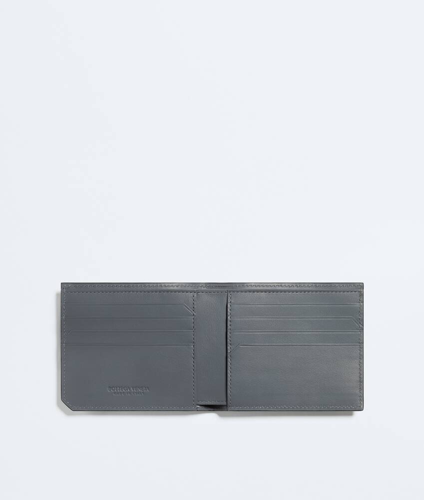 Men's Intrecciato Piccolo Bi-Fold Wallet in Black/thunder Bottega Veneta Czechia EN - Image 2