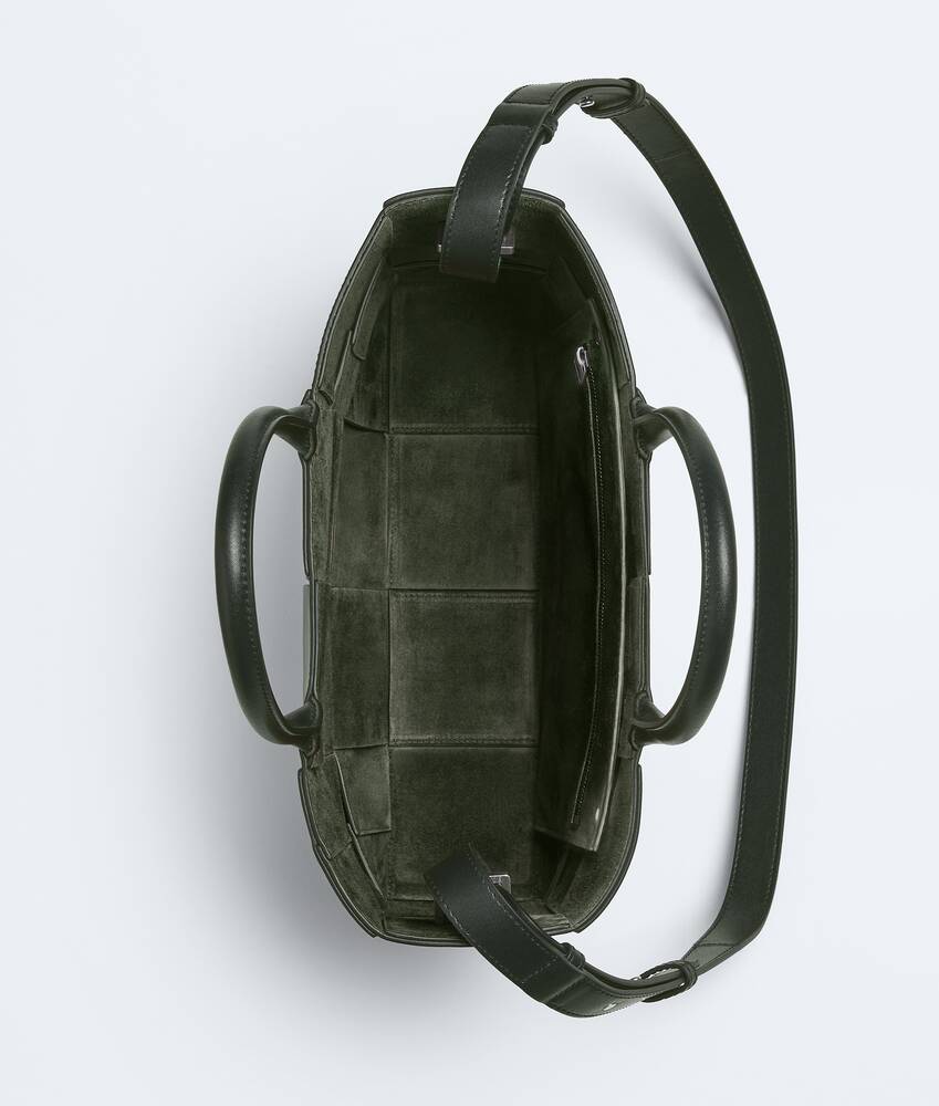 Men's Small East-West Arco Tote in Dark green Bottega Veneta Japan EN - Image 3