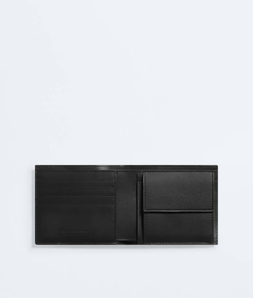 Men's Intrecciato Bi-Fold Wallet with Coin Purse in Black/shamrock Bottega Veneta Hong Kong SAR China EN - Image 2