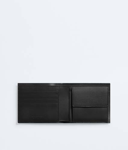 Men's Intrecciato Bi-Fold Wallet with Coin Purse in Black/shamrock Bottega Veneta Hong Kong SAR China EN - Image 2