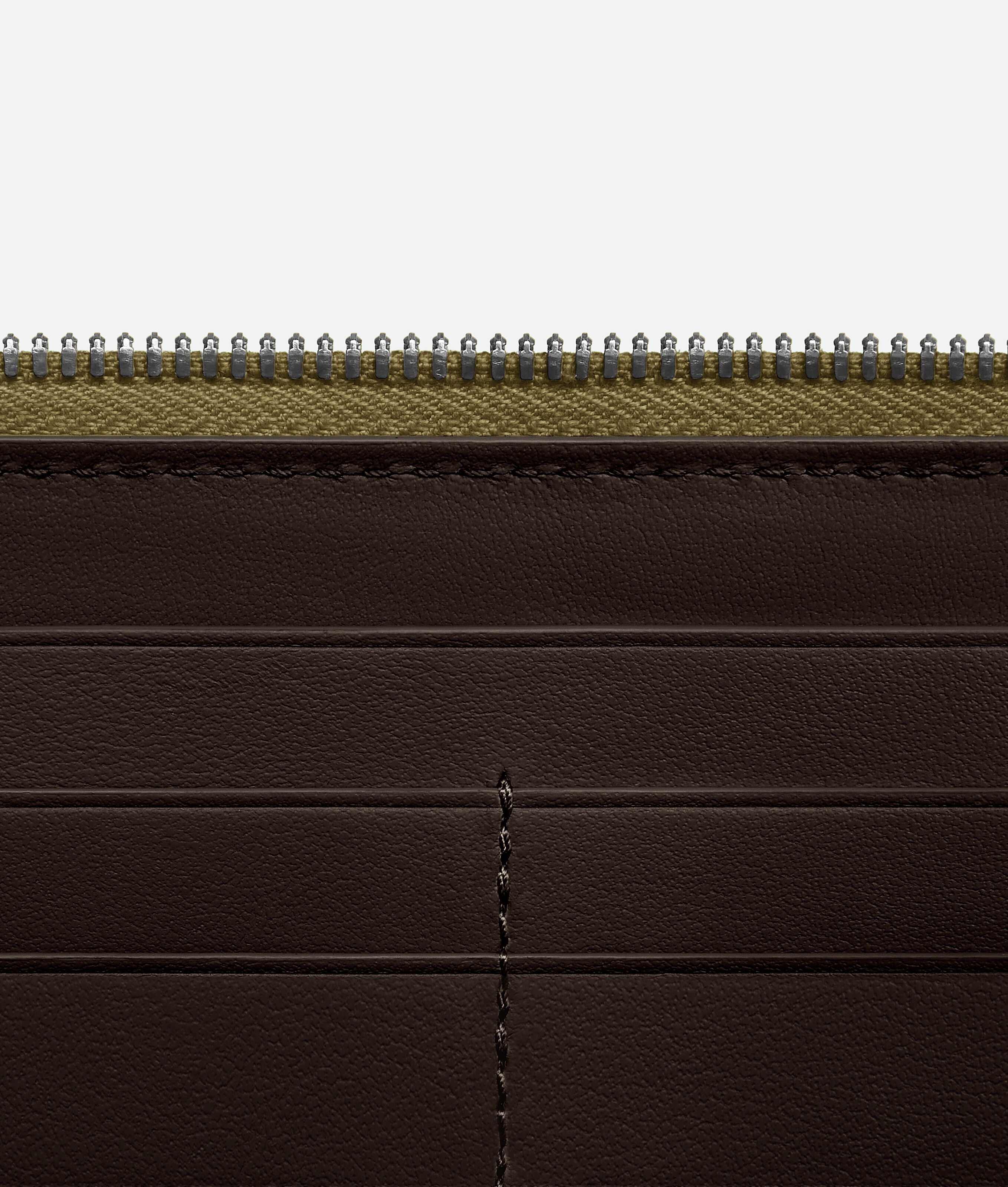 Men's Tre Zip Around Wallet in Algae/rock/bone/fondant Bottega Veneta Japan EN - Image 3