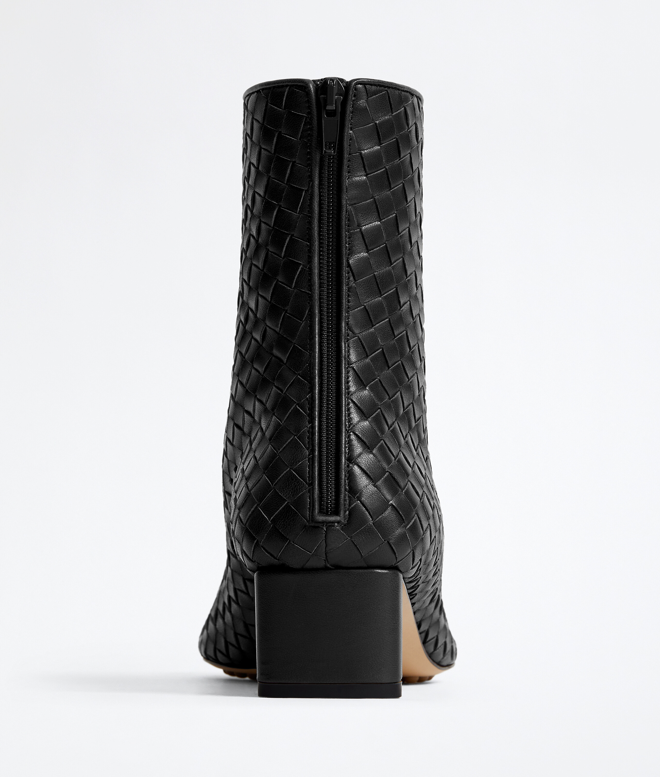Women's Cherry Ankle Boot in Black Bottega Veneta Luxembourg EN - Image 3