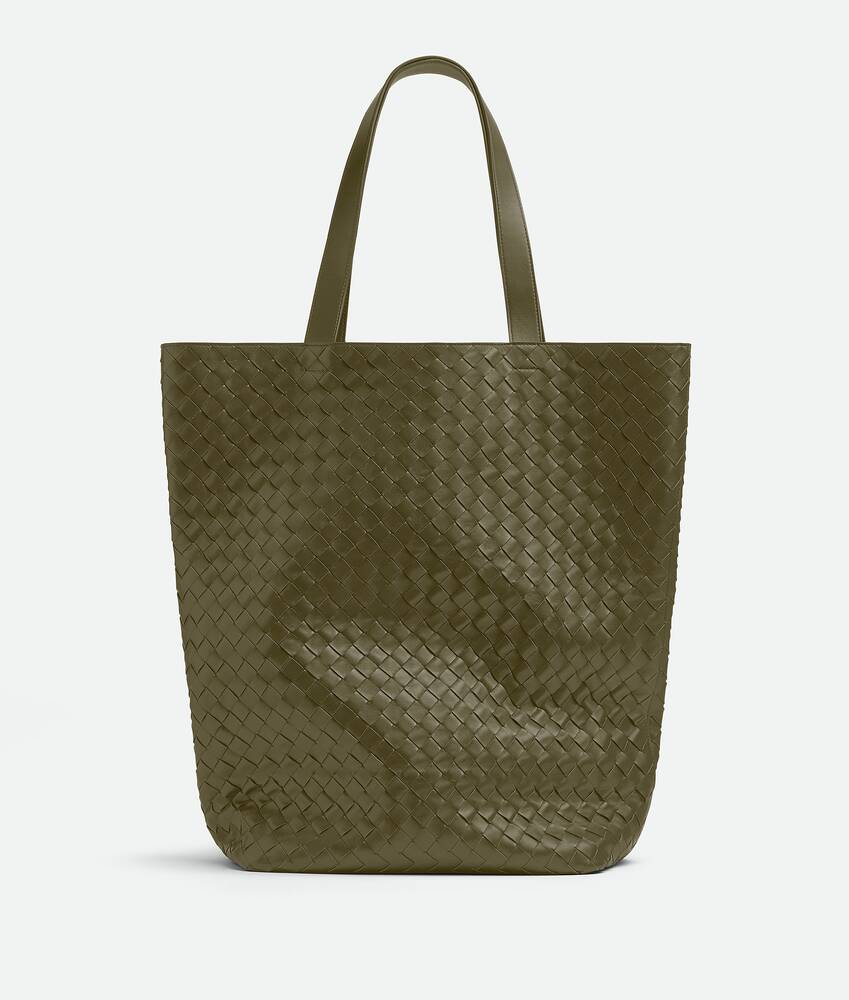 Men's Large Intrecciato Tote Bag in Mustard Bottega Veneta Qatar EN - Image 2