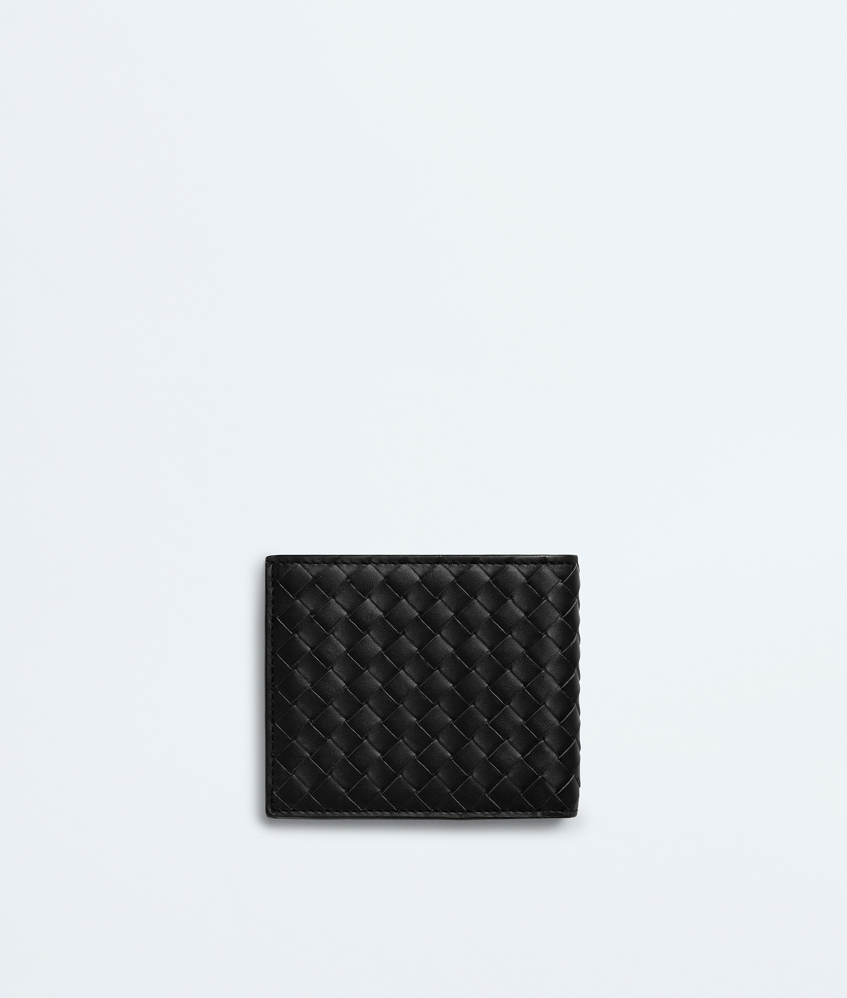 Men's Intrecciato Piccolo Bi-Fold Wallet in Black Bottega Veneta Luxembourg EN - Image 3