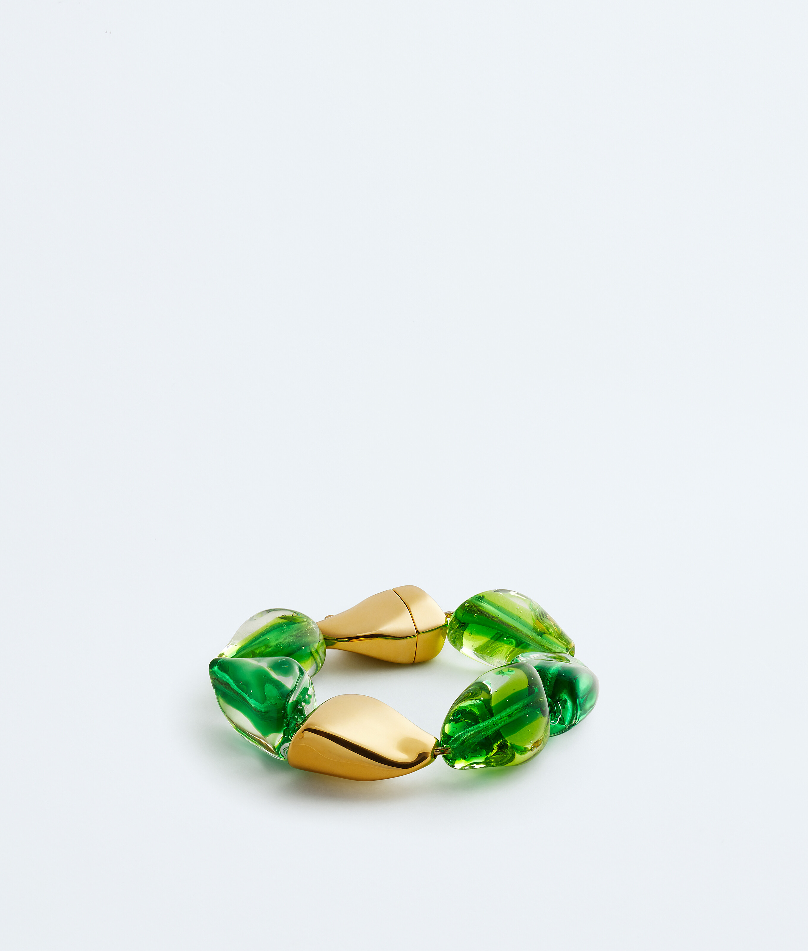 Bottega Veneta Green Prisma Bracelet - Woman - L