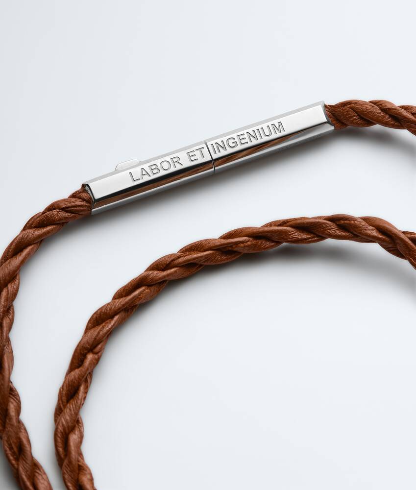 Men's Rope Leather Bracelet in Tannin Bottega Veneta Slovakia EN - Image 4