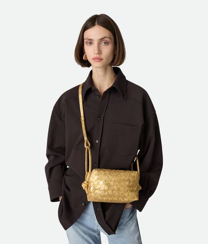 Women's Loop Top Handle in Gold Bottega Veneta South Korea EN - Image 2