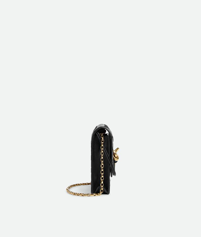 Ela's Pouch Andiamo com corrente em Black Bottega Veneta Brasil PT - Image 5
