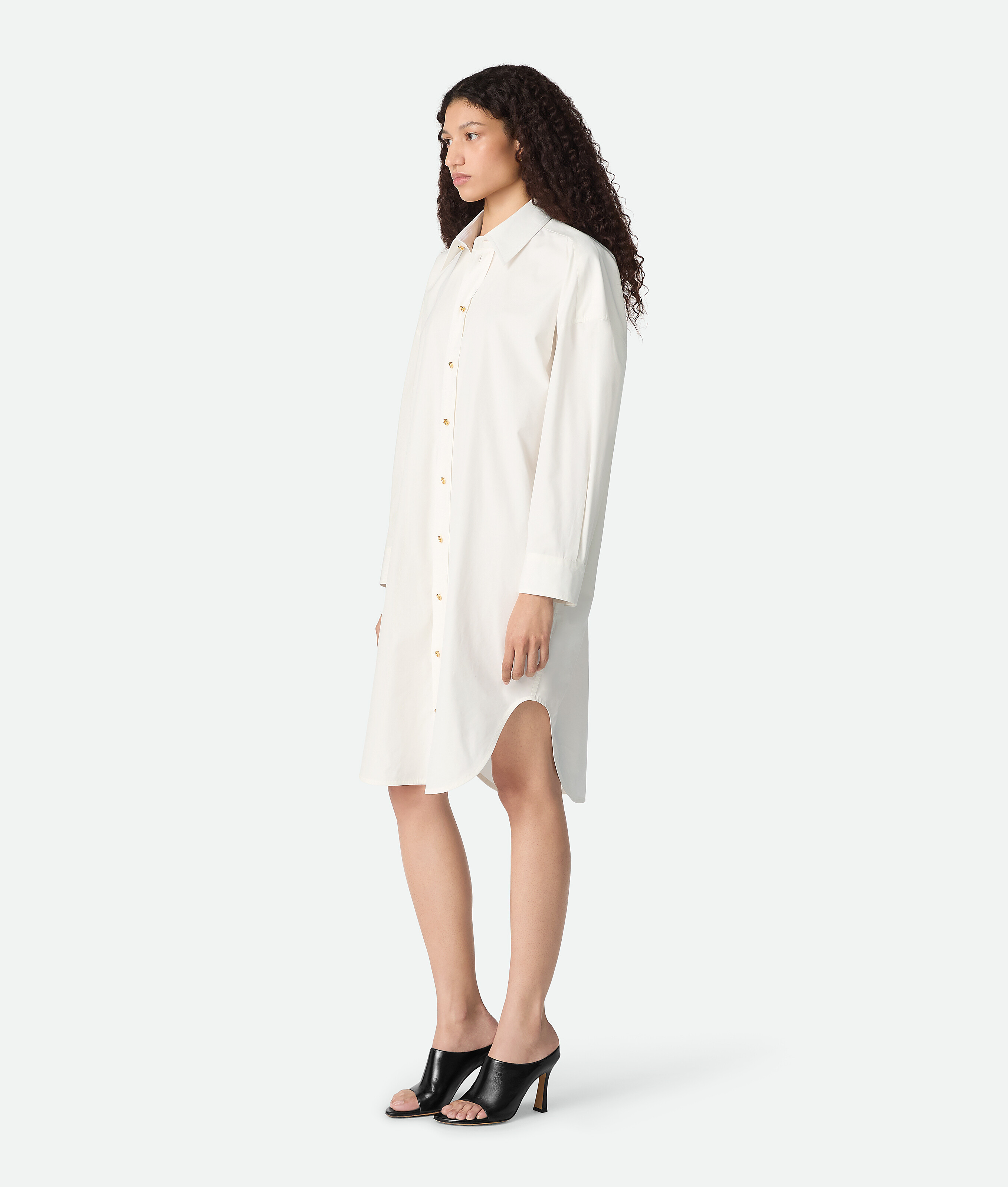 Bottega Veneta Robe En Coton In Neutral