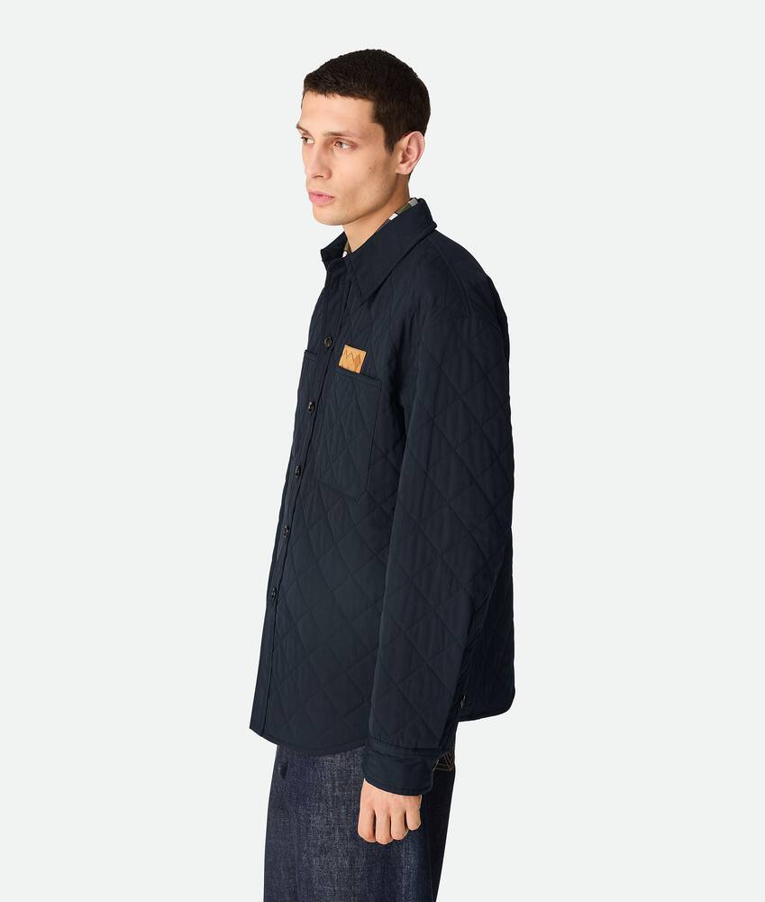 Surchemise en coton matelass&eacute; pour Homme en Midnight blue Bottega Veneta France FR - Image 2