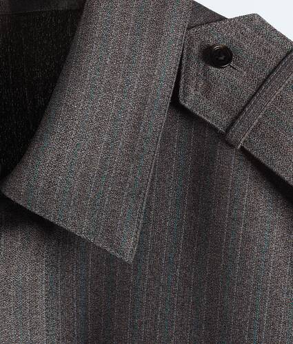 Men's Wool And Mohair Shirt in Desert/gray melange Bottega Veneta Bulgaria EN - Image 6