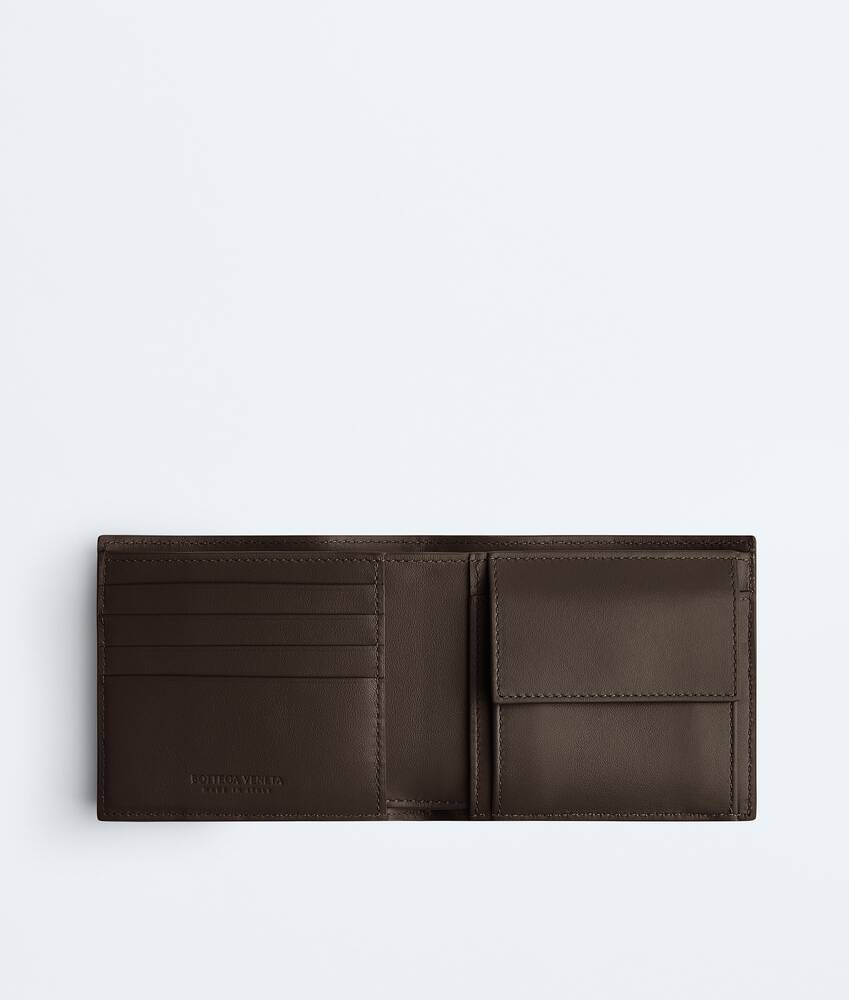 Men's Intrecciato Bi-Fold Wallet With Coin Purse in Fondant Bottega Veneta France EN - Image 2