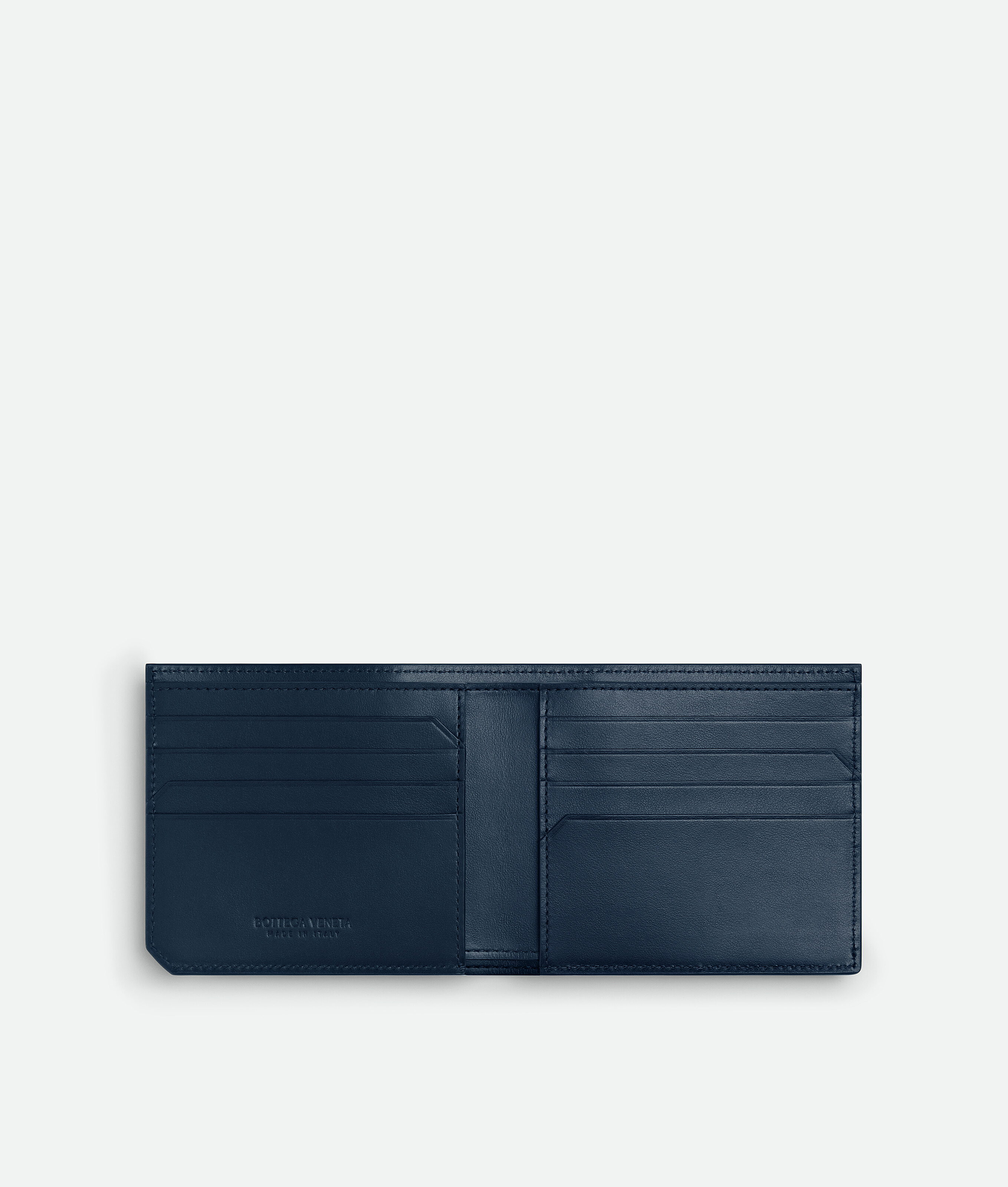 Men's Intrecciato Piccolo Bi-Fold Wallet in Neptune Bottega Veneta Portugal EN - Image 2