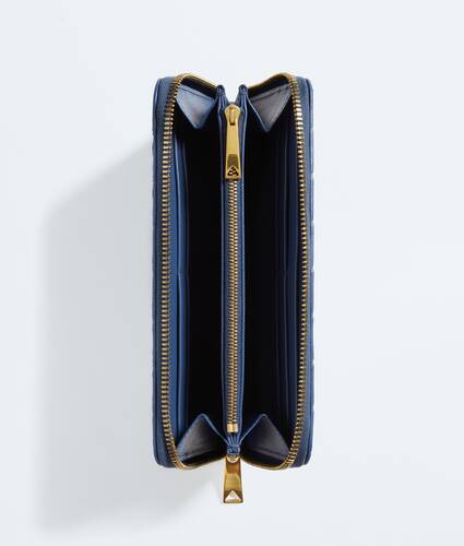 Ela's Carteira com z&iacute;per integral Intrecciato em Blue venezia Bottega Veneta Brasil PT - Image 2