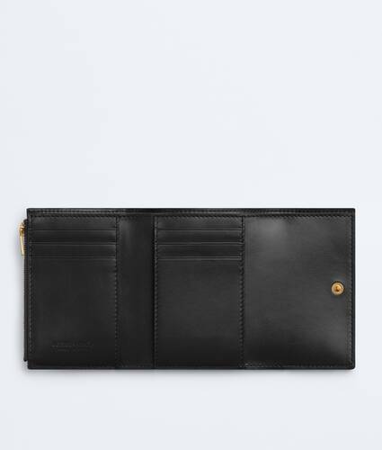 Portefeuille Zipp&eacute; Tri-Fold Cassette pour Femme en Black Bottega Veneta Canada FR - Image 2