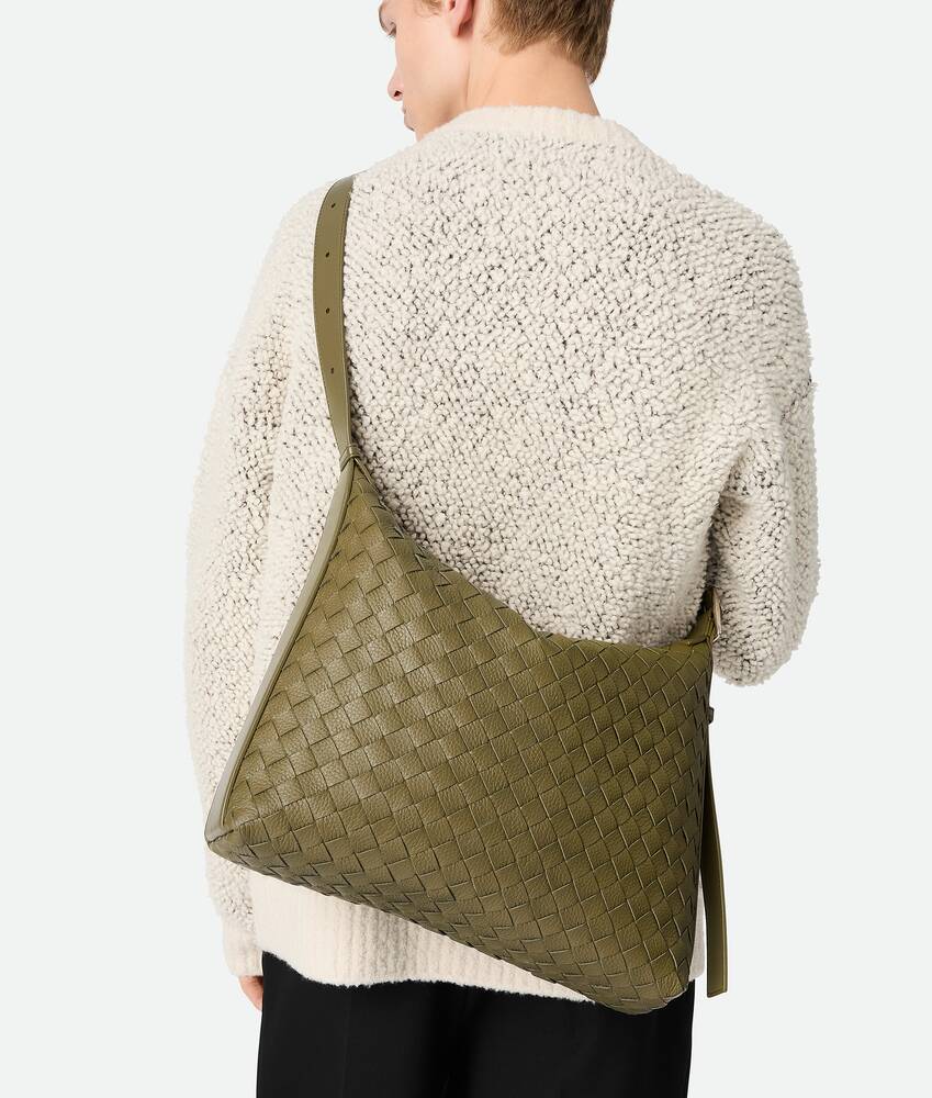 Men's Small Traveler in Algae Bottega Veneta Italy EN - Image 2