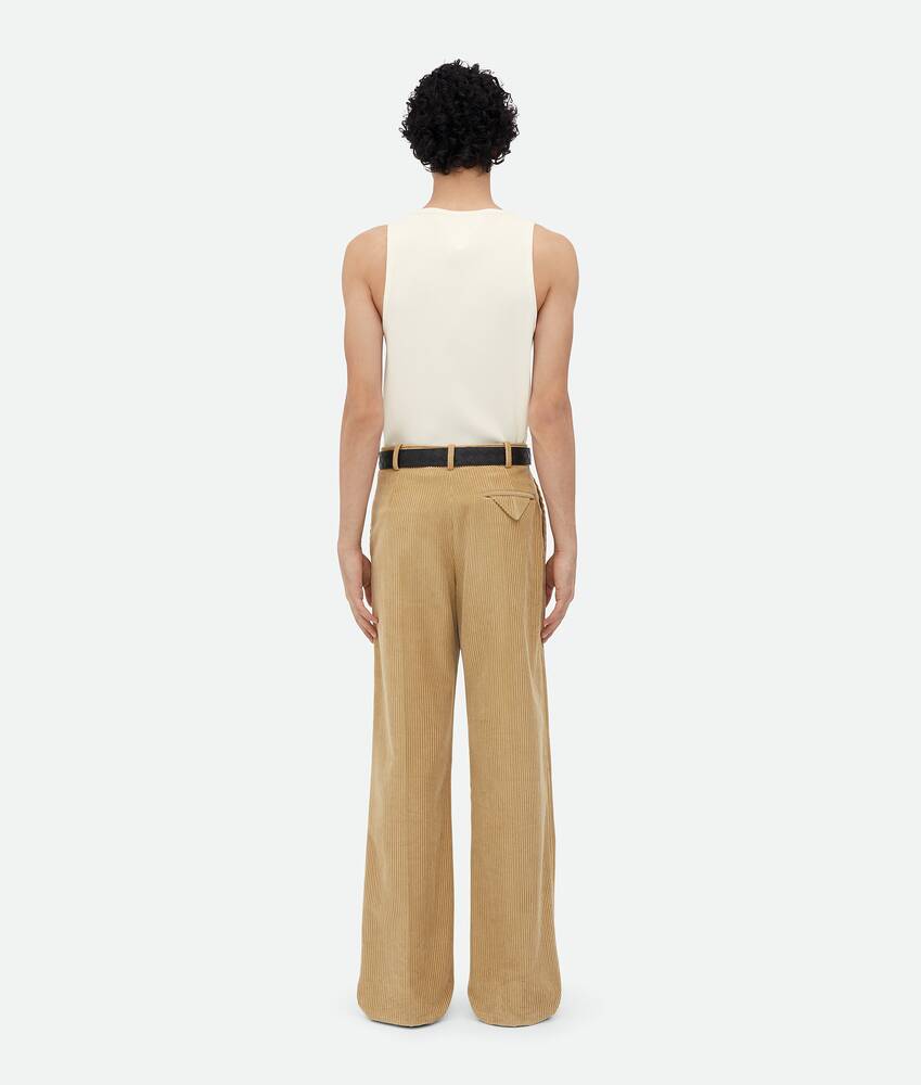 Men's Corduroy Trousers in Pale oak Bottega Veneta United States EN - Image 3