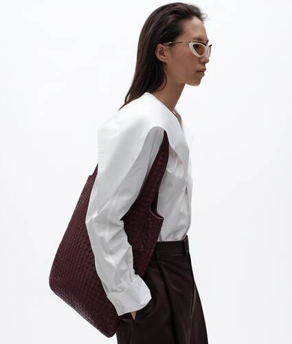 Bolso tote Veneto peque&ntilde;o para Hombre en Deep mahogany Bottega Veneta M&eacute;xico ES - Image 5