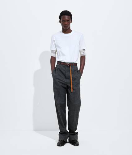 Men's Cotton Jersey T-Shirt in White Bottega Veneta United States EN - Image 1