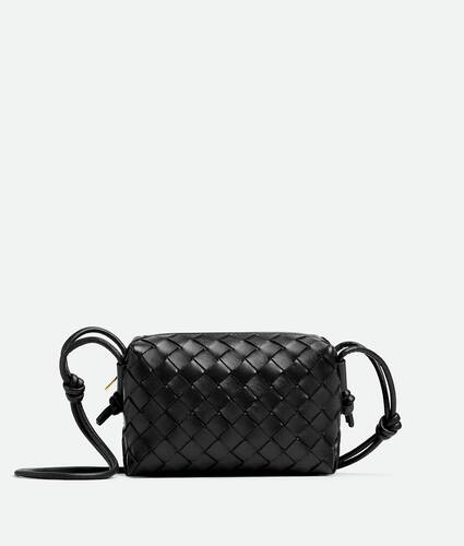 Ela's Mini Loop Camera Bag em Black Bottega Veneta Brasil PT - Image 1