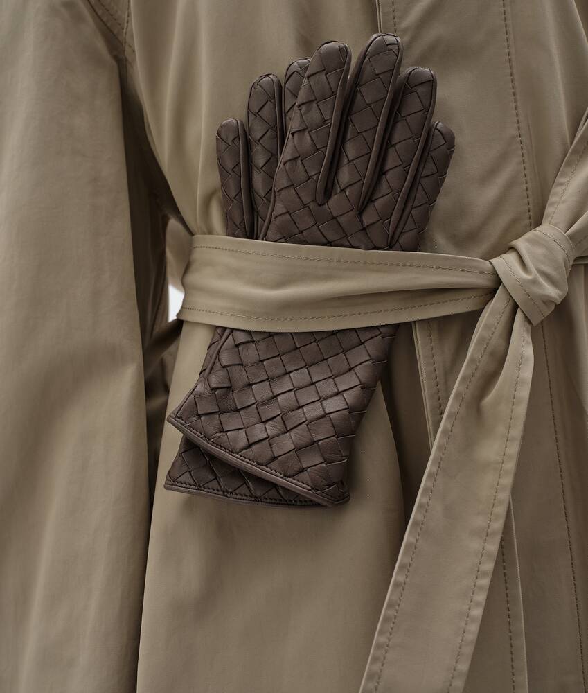인트레치아토 가죽 글러브 에 대한 여성 에 딤 그레이 Bottega Veneta 대한민국 KO - Image 2