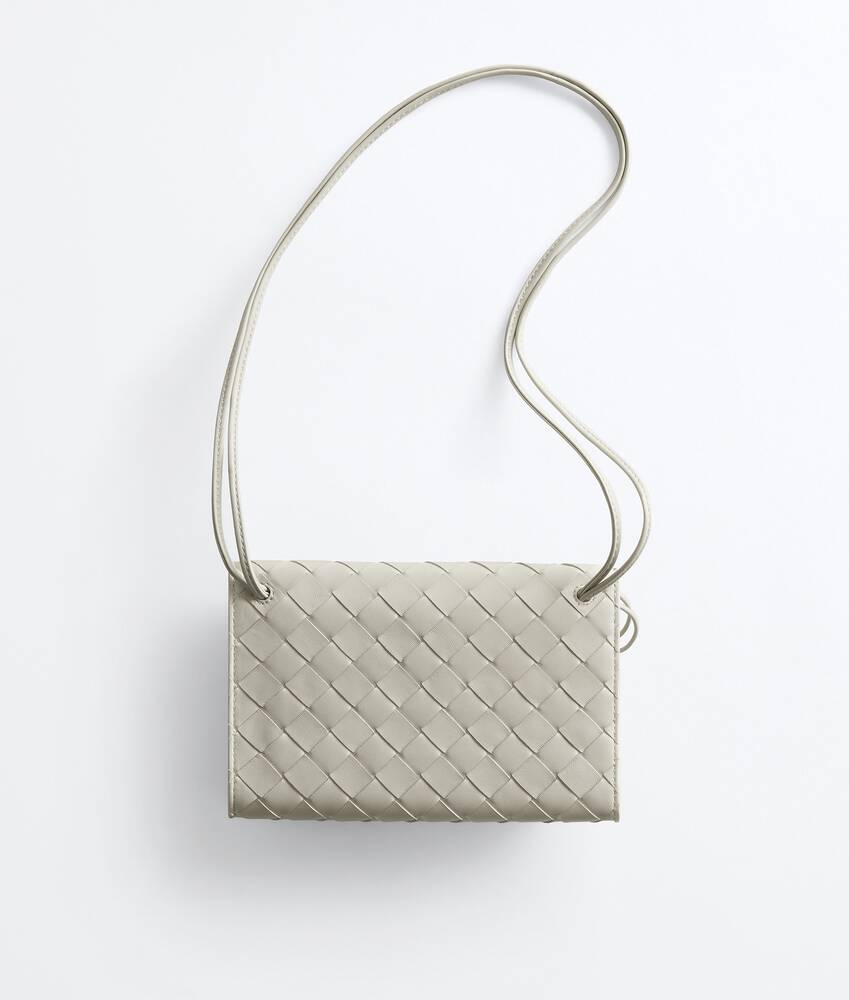 Women's Andiamo Pouch On Strap in Silica grey Bottega Veneta United Kingdom EN - Image 3