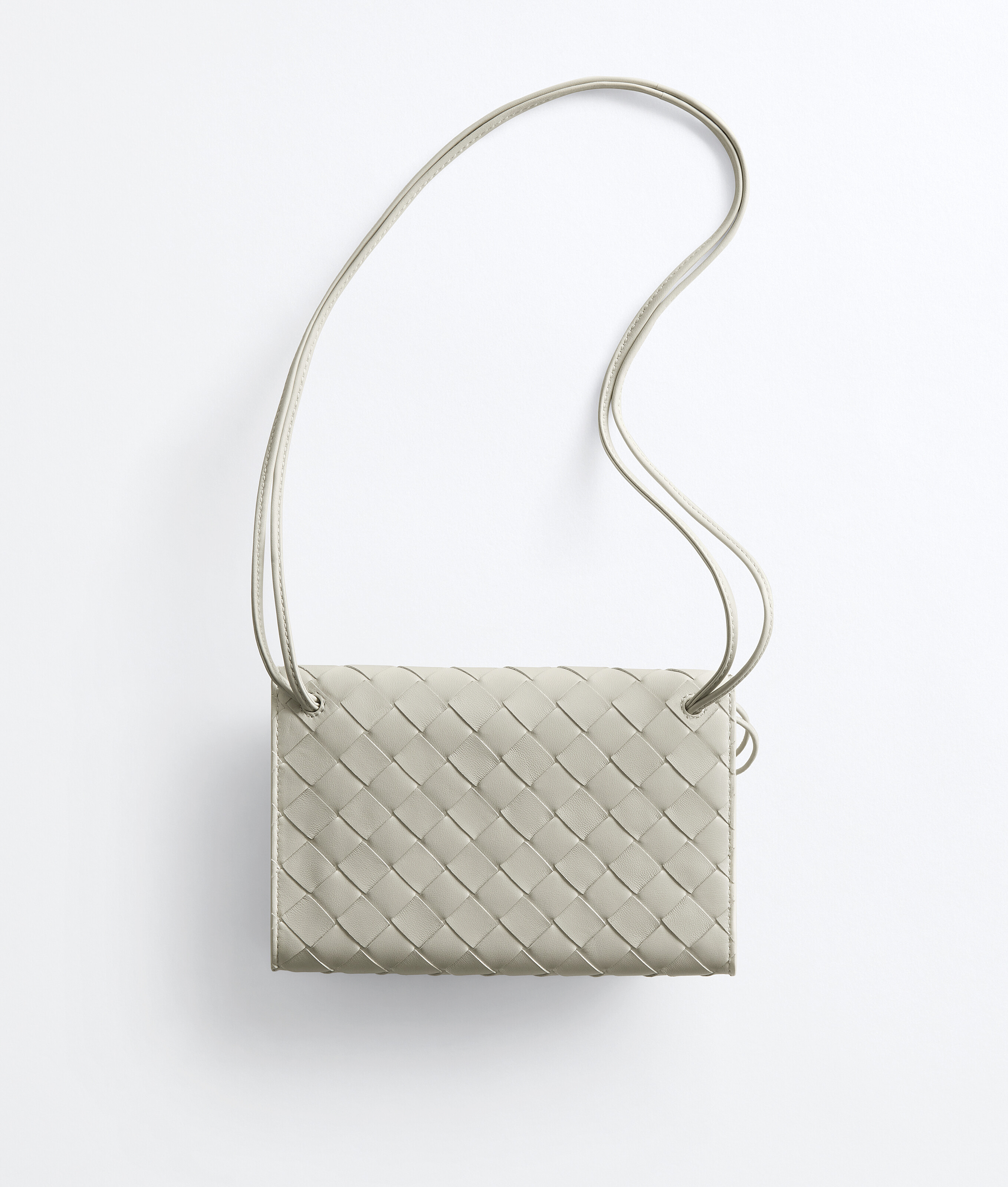 Women's Andiamo Pouch on Strap in Silica gray Bottega Veneta Luxembourg EN - Image 4