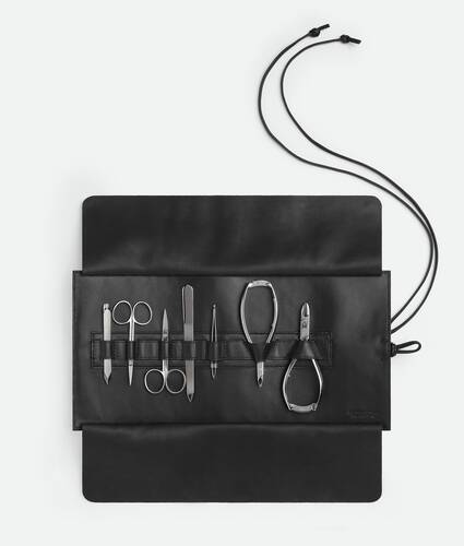 Intrecciato Manicure Set in Black Bottega Veneta Lithuania EN - Image 1