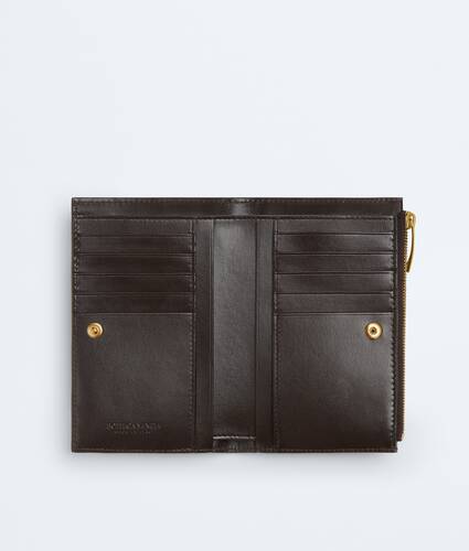 Women's Intrecciato Medium Bi-Fold Wallet in Fondant Bottega Veneta Luxembourg EN - Image 2