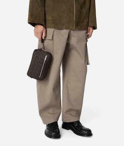 Intrecciato Small Pouch With Wristlet