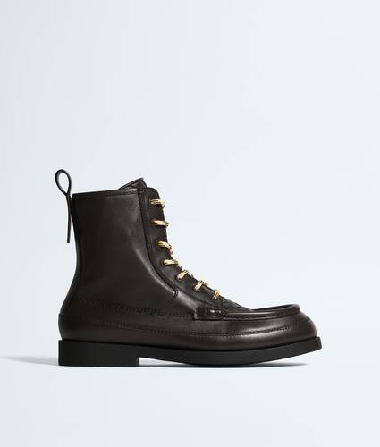 Men's Pier Lace-Up Ankle Boot in Espresso Bottega Veneta Italy EN - Image 1