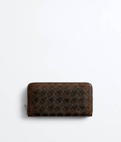 イントレチャート ジップアラウンドウォレット のために メンズ で ブラック/ブラウン Bottega Veneta 日本 JA - Image 1